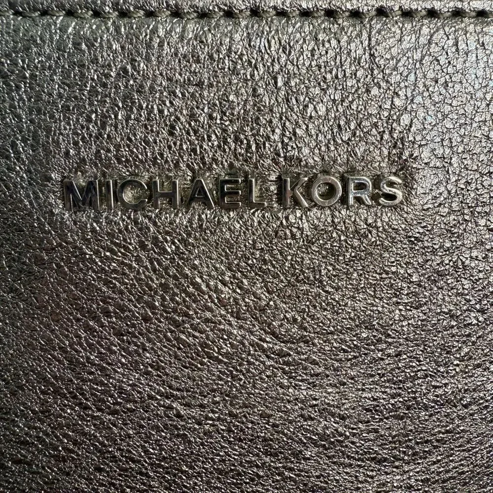 Michael Kors Silver Metallic Crossbody Bag